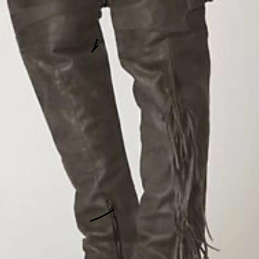 Ash Austonian over the knee fringe boots
